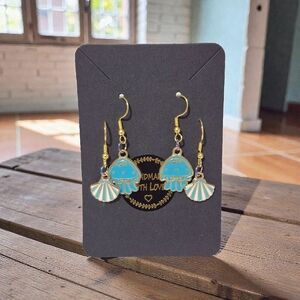 Handcrafted Ocean Themed Earring Set Of Two Youth-Adult